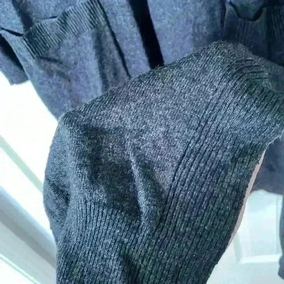 Matty M split hem open front duster cardigan - Picture 3 of 9